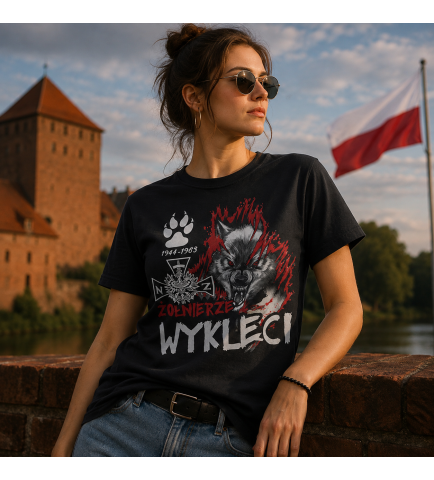 KOSZULKA DAMSKA ŻOŁNIERZE WYKLĘCI 44-63